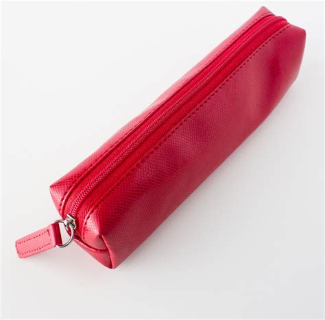 red pencil pouch